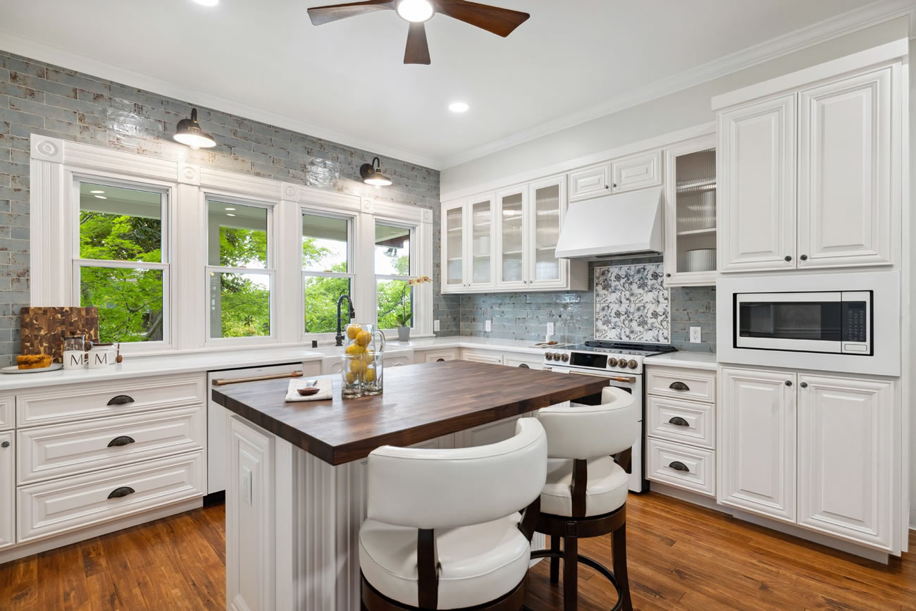 Vintage Revival Kitchen with Island