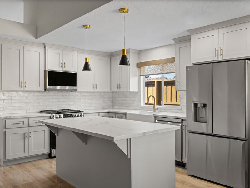 Modern White Kitchen Remodel
